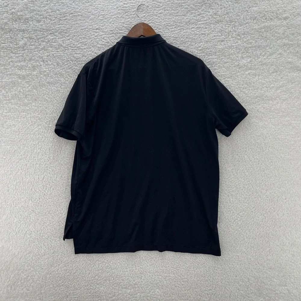 Polo Ralph Lauren Polo Shirt Mens XL Black Performance Red Pony Golf Sports